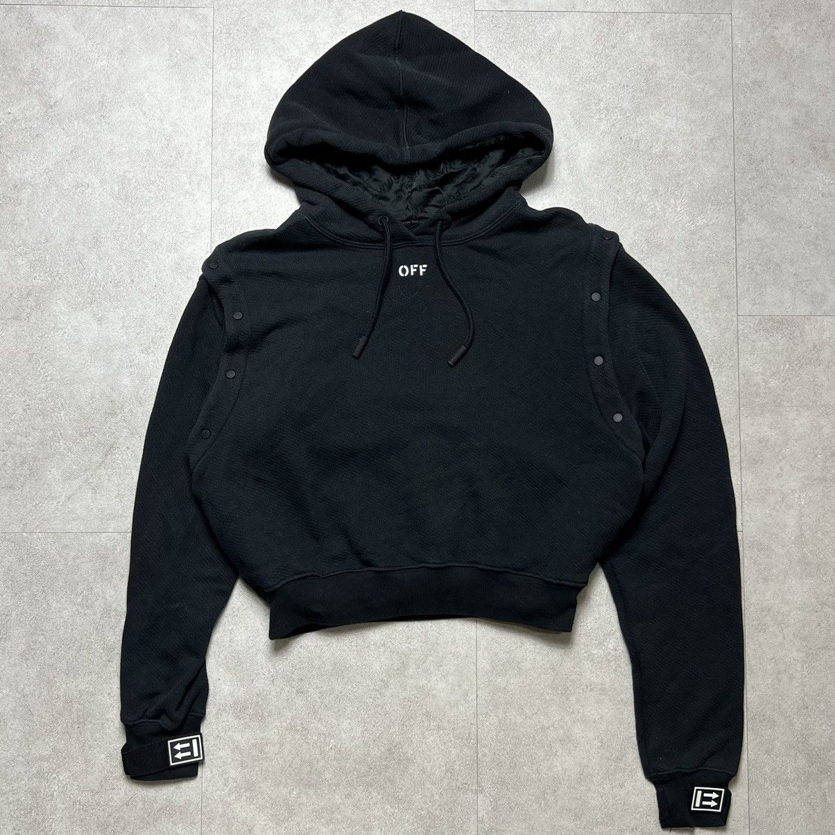 Off-White OFF WHITE Removable No Sleeve Hoodie Size XS / US 0-2 / IT 36-38 - 2 Thumbnail
