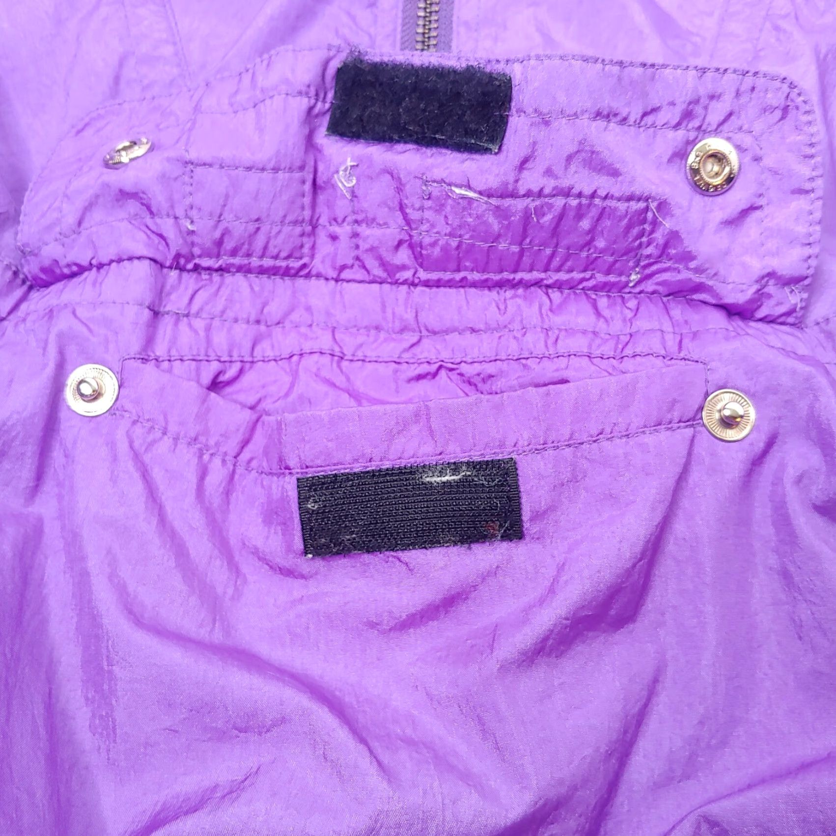 Etro VINTAGE Kaelin Ski Windbreaker Jacket Women L Purple 90s 1/4 Zip Nylon Casual Womens Size L / US 10 / IT 46 - 6 Thumbnail