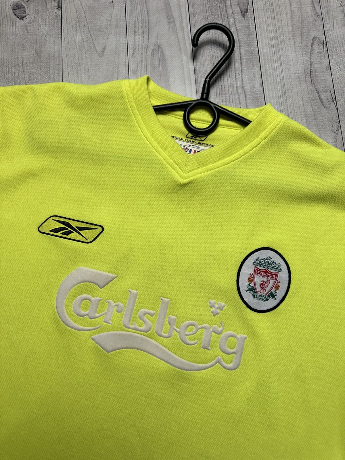Reebok × Vintage Vintage Reebok Liverpool soccer jersey yellow rare size M Size US M / EU 48-50 / 2 - 3 Thumbnail