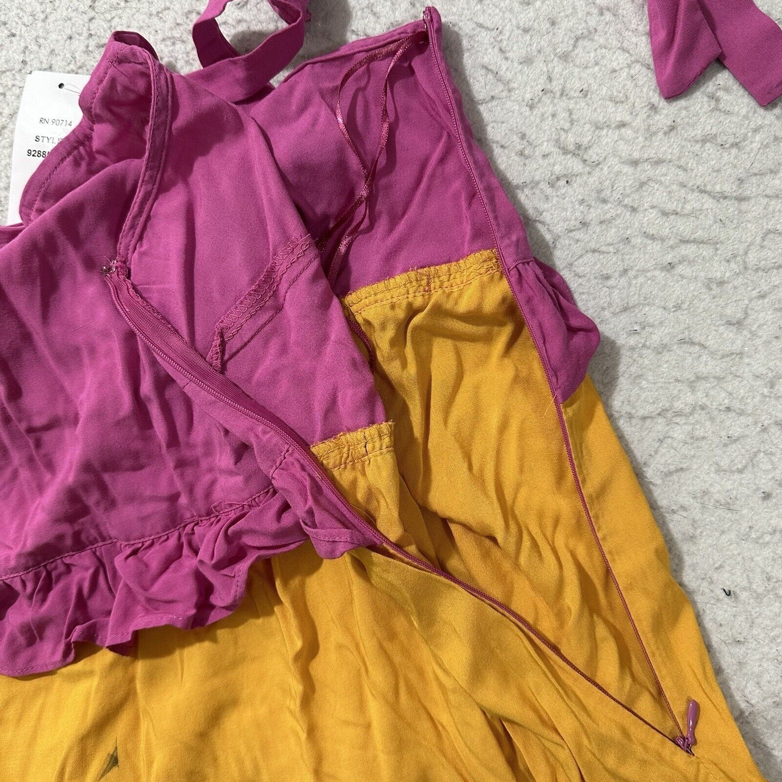 Other Ivy Street 1X Pink Colorful Tiered Maxi Sundress Sleeveless Size XL / US 12-14 / IT 48-50 - 5 Thumbnail