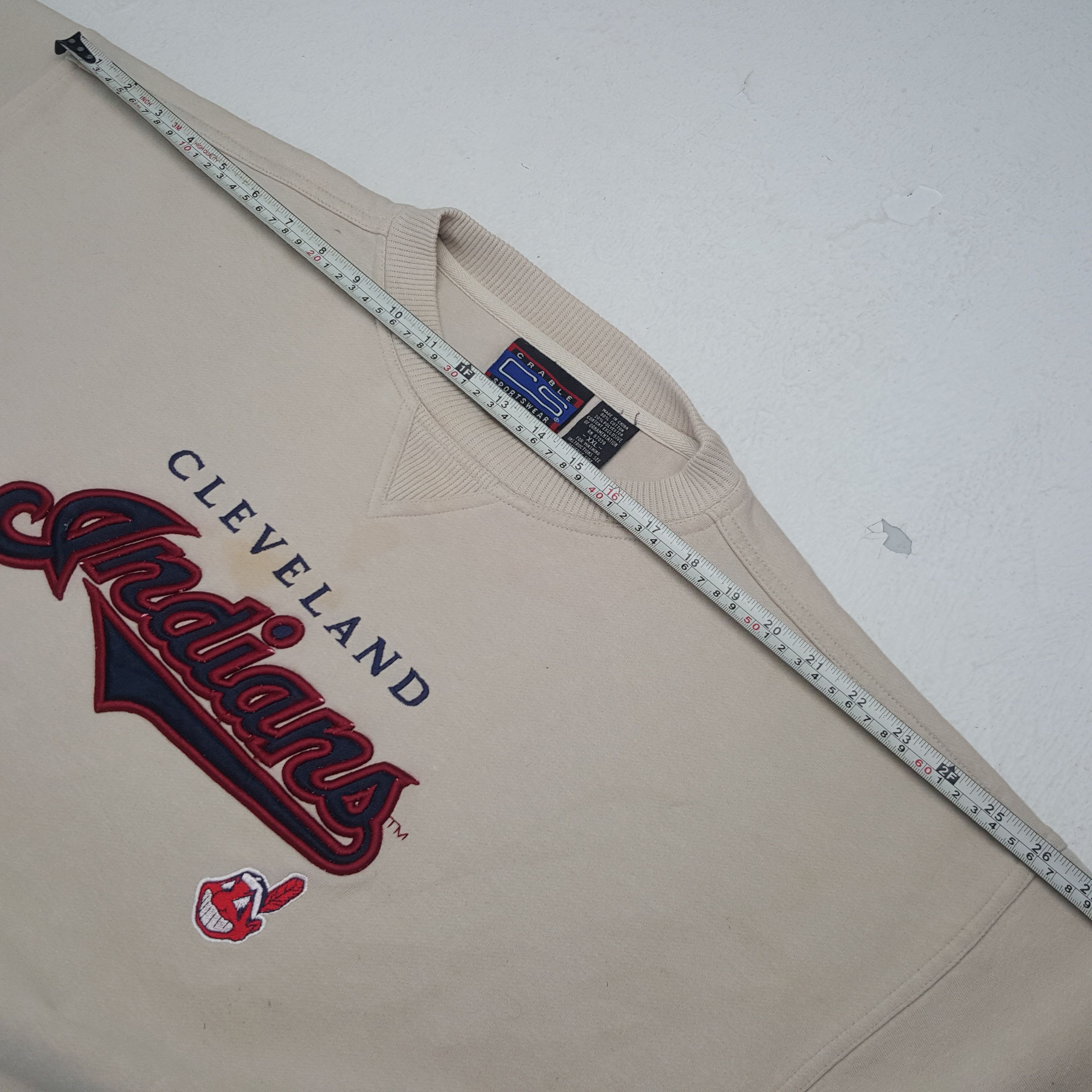 NFL × Vintage Vintage Cleveland Indians American Sports Style Sweatshirt Size US XXL / EU 58 / 5 - 5 Thumbnail