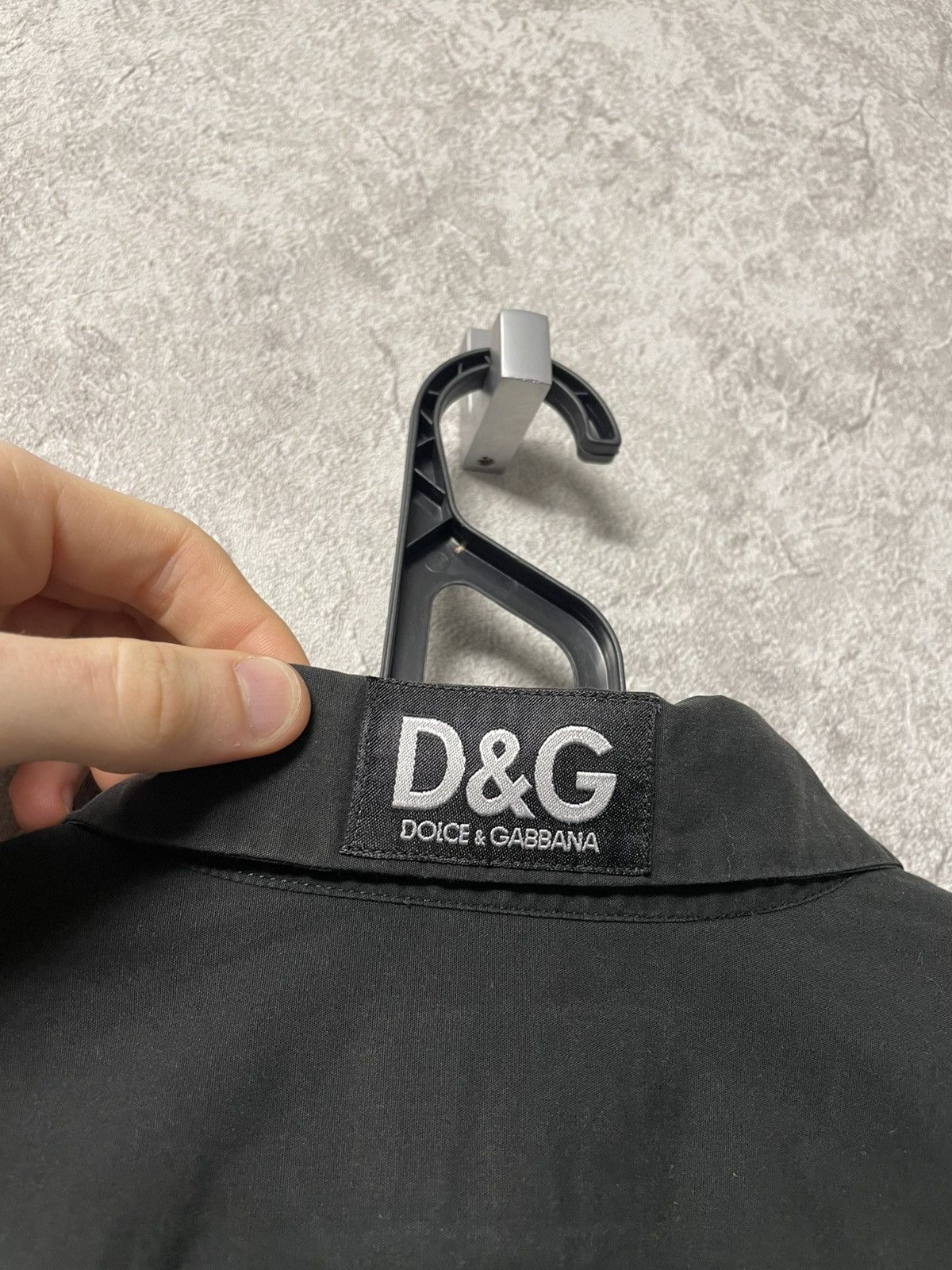 Dolce & Gabbana Vintage Dolce Gabbana D&G Black Slim Fit Long Sleeve Shirt Size US L / EU 52-54 / 3 - 19 Thumbnail