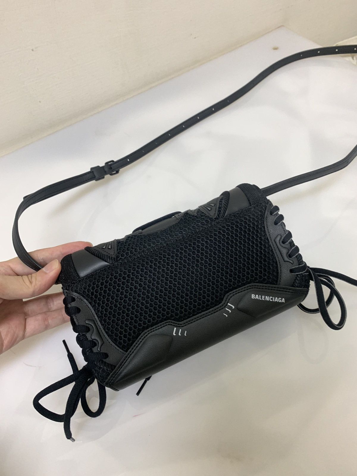 Balenciaga Balenciaga Leather Sneakerhead Phone Holder Bag