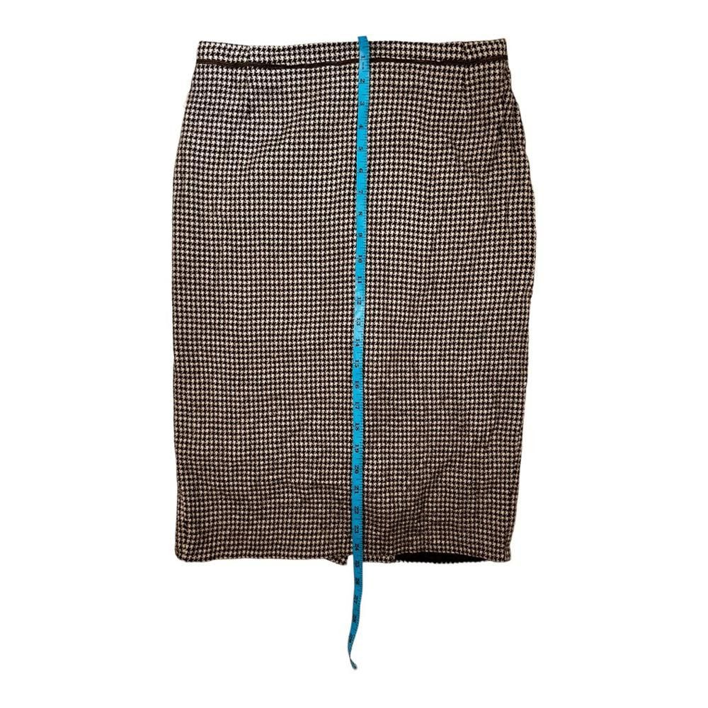 Escada Escada l Vintage Houndstooth Wool Pencil Skirt Size 34/2 Size 26" / US 2 / IT 38 - 3 Thumbnail