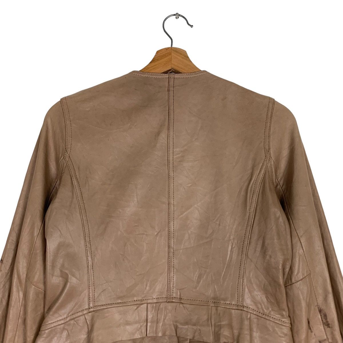 Paul & Joe PAUL & JOE Brown Leather Jacket #0370-C17 Size S / US 4 / IT 40 - 23 Thumbnail