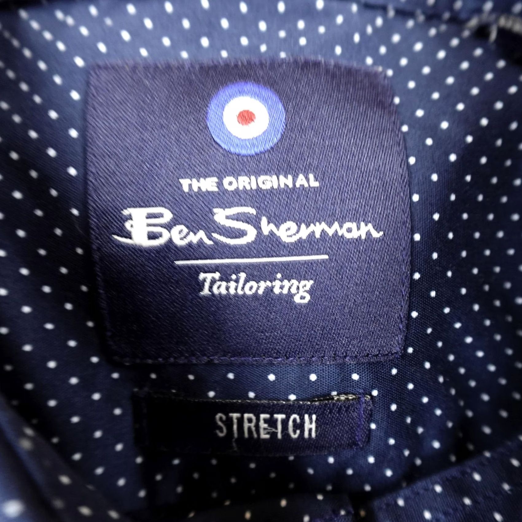Ben Sherman Ben Sherman Shirt Mens M 15.5 33-34 Blue Polka Dot Long Sleeve Dress Shirt Size 40R - 4 Thumbnail
