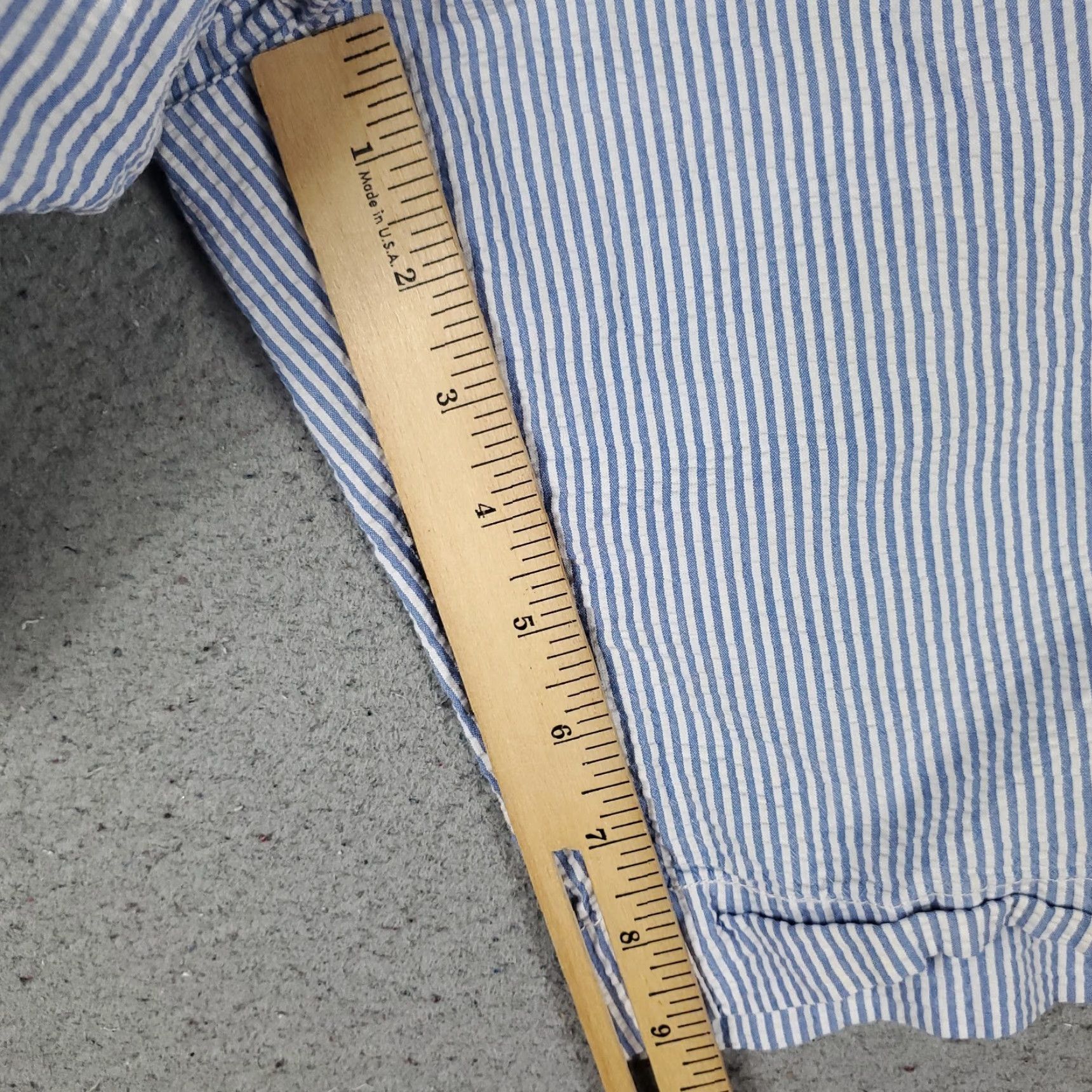 Ralph Lauren Ralph Lauren Shorts Mens Size 36 Blue Stripe Chino Flat Front Cotton Zip Size US 36 / EU 52 - 6 Thumbnail