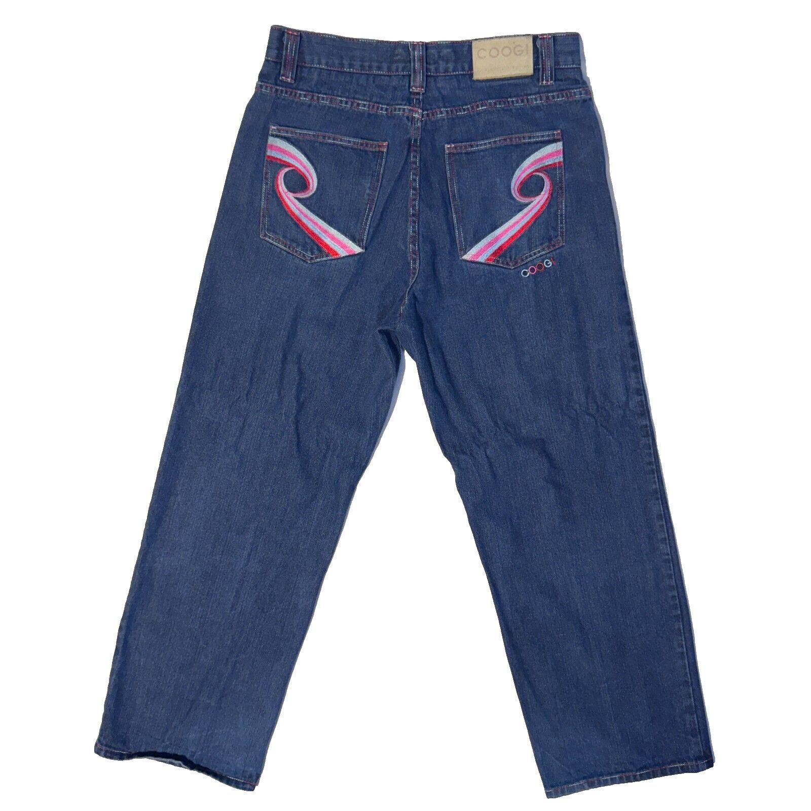 Coogi COOGI Jeans 34x32 Red/Pink Y2K Embroidered Back Pocket Denim Size US 34 / EU 50 - 1 Thumbnail