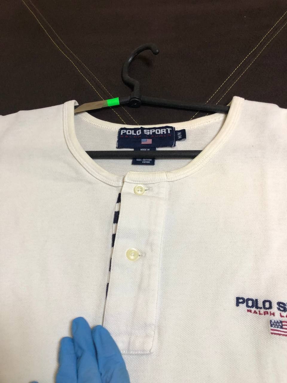 Polo Ralph Lauren Vtg 90s Polo Sport Ribbed Knit Pullover Shirt Short Sleeve Size US M / EU 48-50 / 2 - 5 Thumbnail