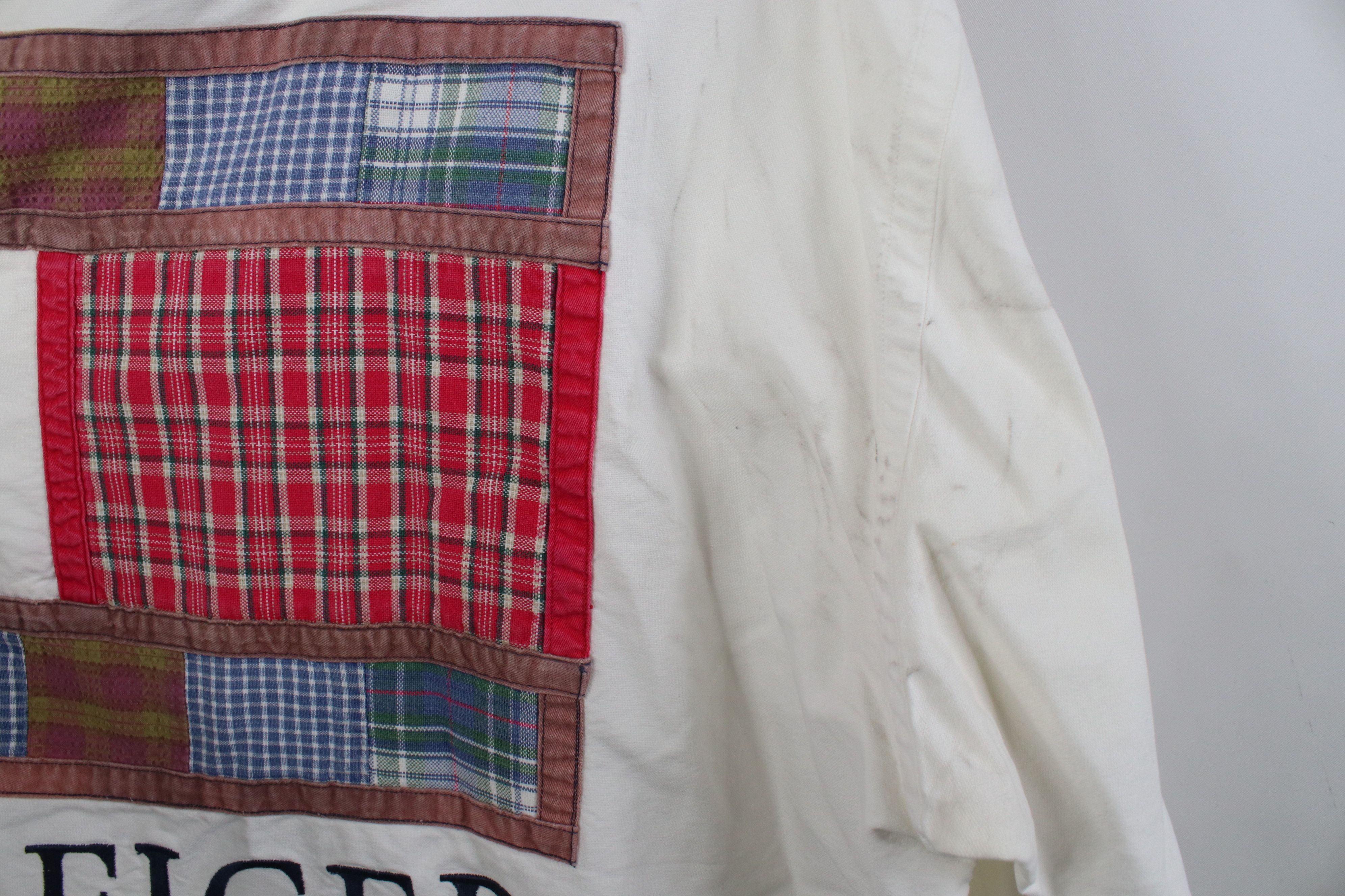 Tommy Hilfiger Vintage 90s Tommy Hilfiger Band Collar Button Shirt Size US L / EU 52-54 / 3 - 12 Thumbnail
