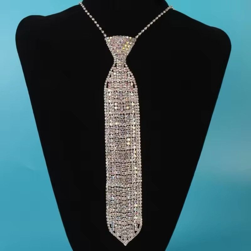 Other Shimmering Music Festival Necktie Glittering Crystal Size ONE SIZE - 1 Thumbnail