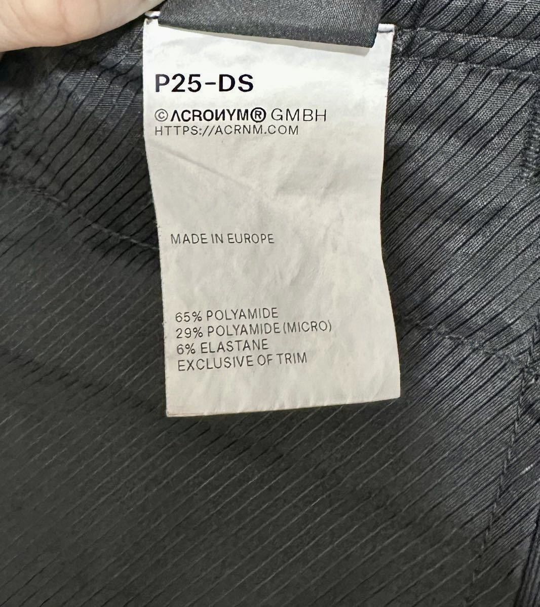 希少 ACRONYM P25-DS Mサイズ ブラック 付属品完備 ACRONYM® - P25-DS HD Jersey Ultrawide Trousers | HBX