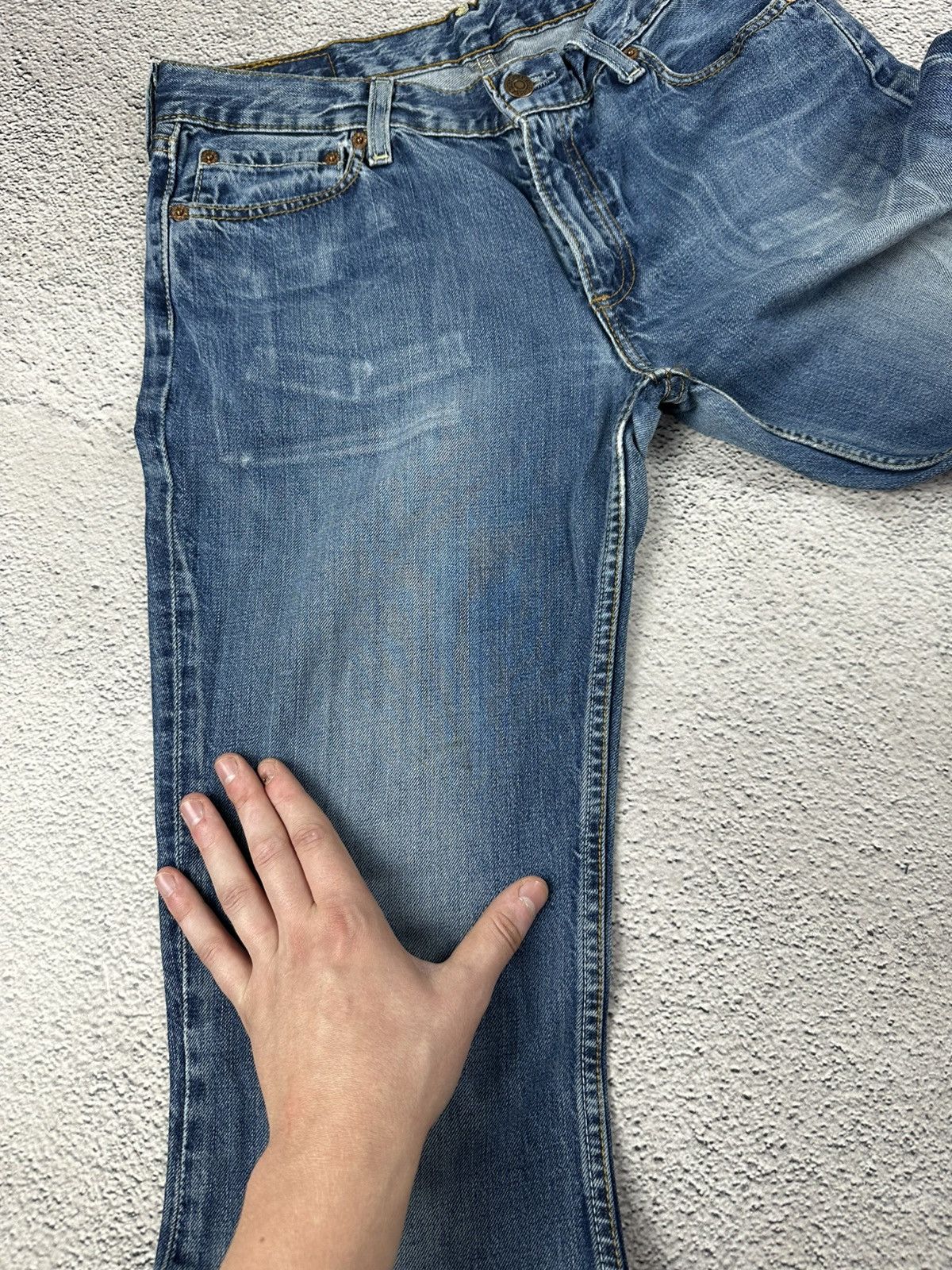 Levi's Vintage Clothing Vintage Levi’s 529 03 Baggy Bootcut Washed Denim Blue Jeans Size 32" / US 10 / IT 46 - 11 Thumbnail