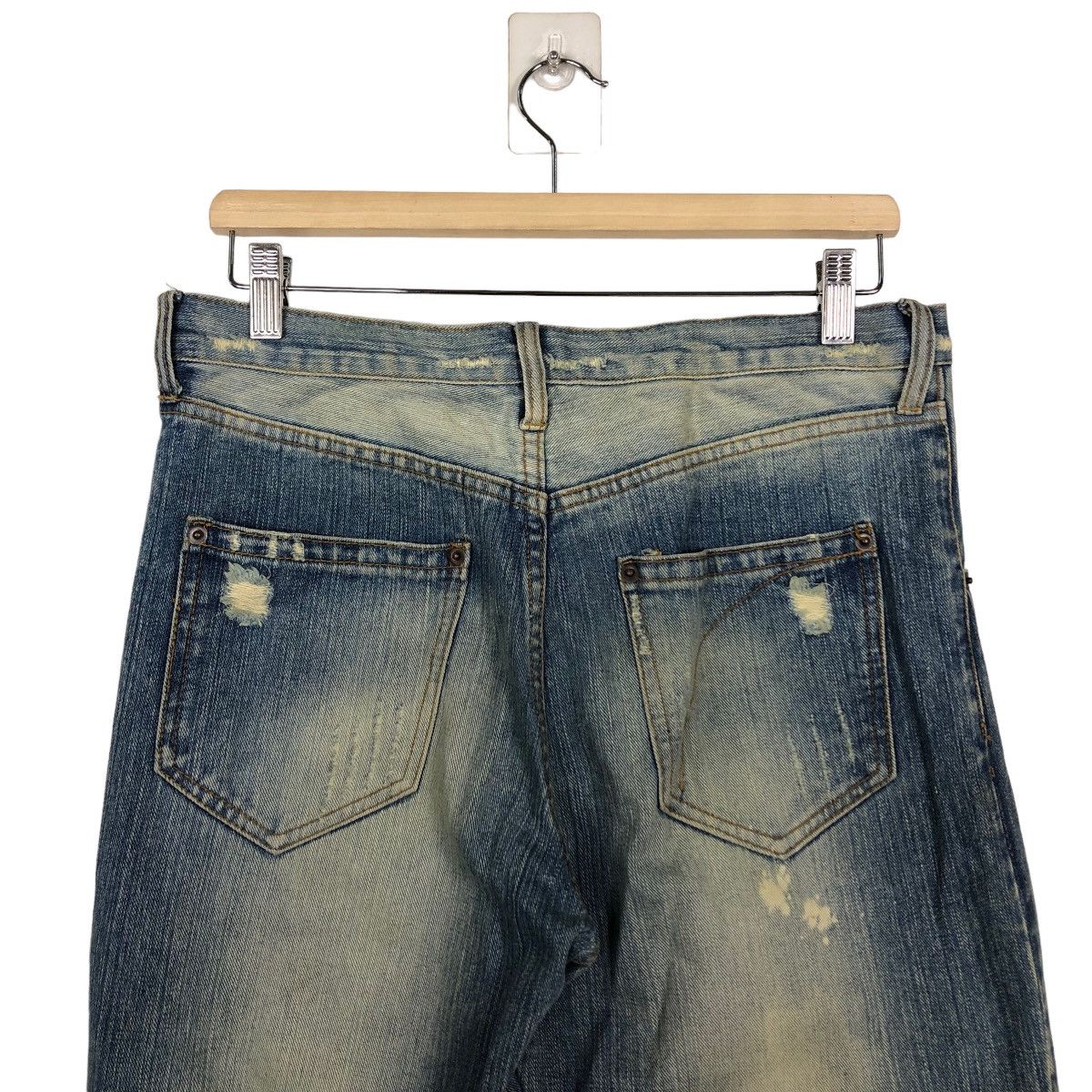 Hysteric Glamour 🔥Rare Distressed Denim Jeans Straight Cut Hysteric Glamour Size US 32 / EU 48 - 10 Thumbnail