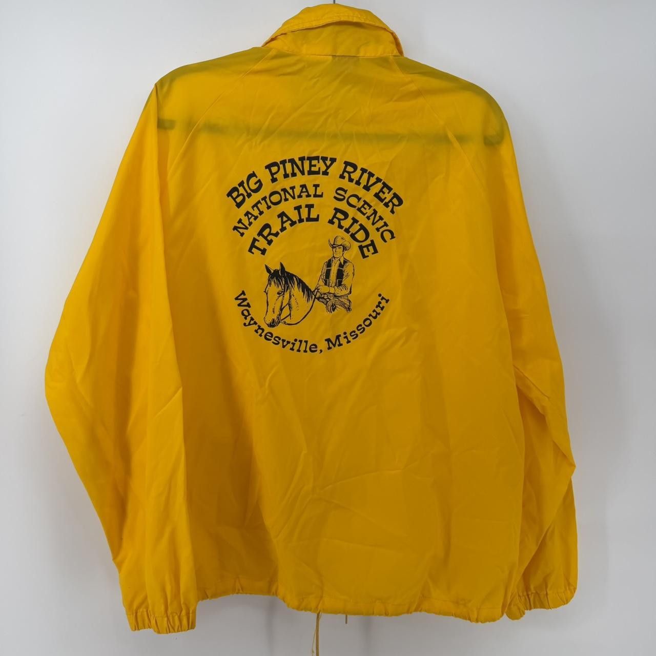 The Unbranded Brand Vintage K Studio Yellow Windbreaker Size US L / EU 52-54 / 3 - 1 Thumbnail