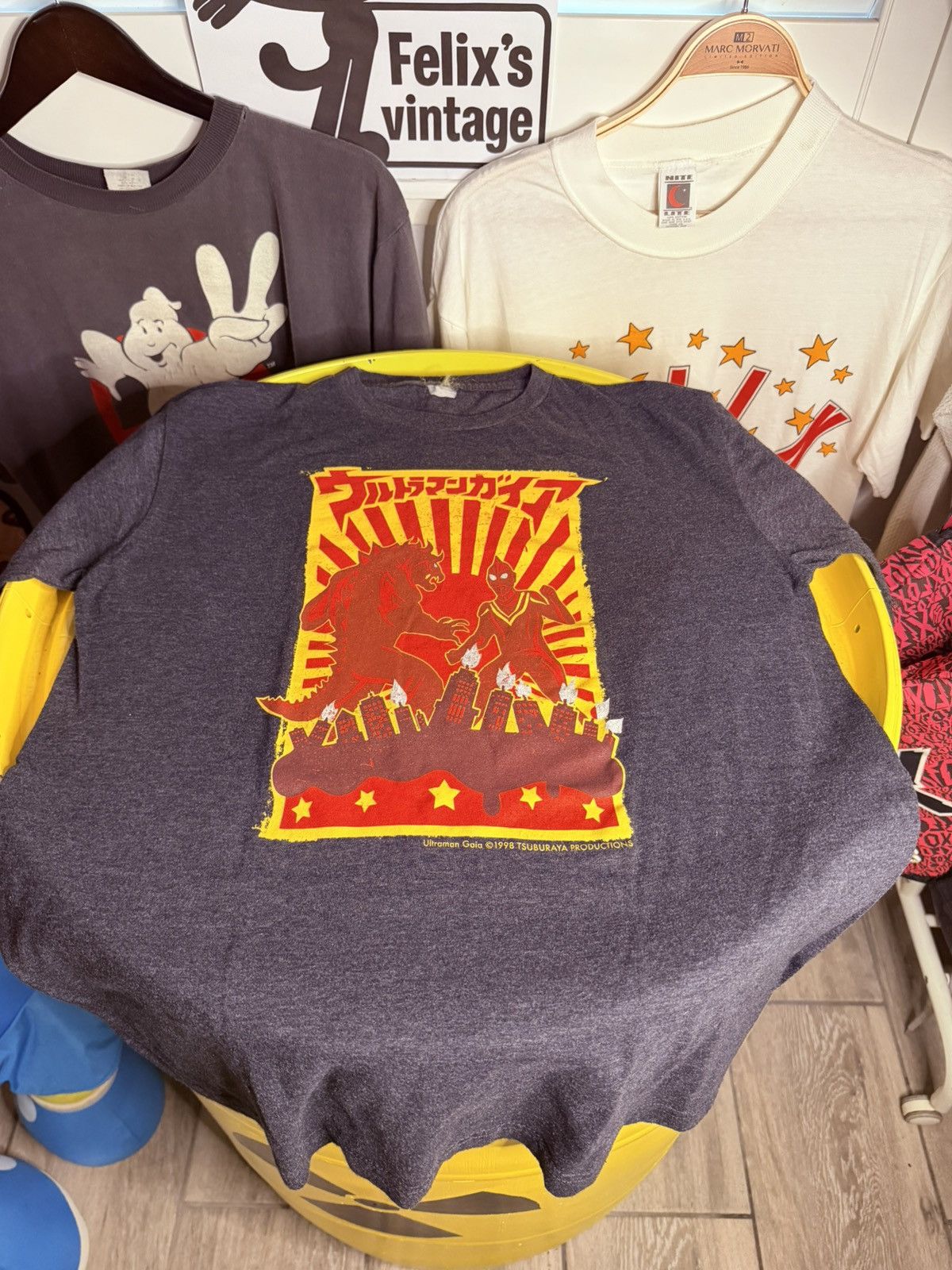 Vintage 1998 ultraman Godzilla vintage T-Shirt Size US M / EU 48-50 / 2 - 1 Thumbnail