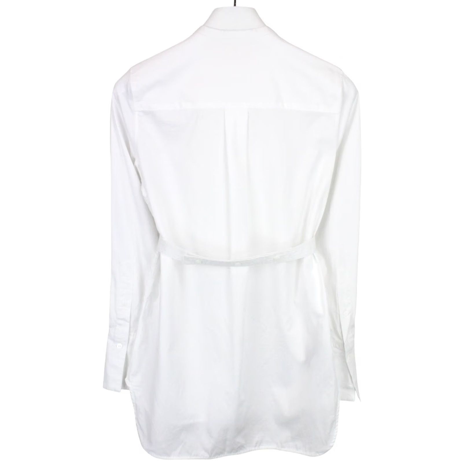 Vintage SUISTUDIO Ame Shirt Women's UK 10 Pullover Back Strap Longer Back White Size L / US 10 / IT 46 - 4 Thumbnail