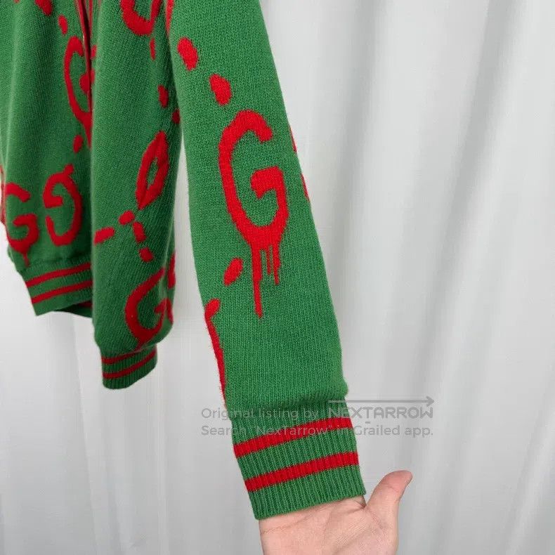 Gucci Gucci Double G full-print inner silk knitted cardigan coat Size XS / US 0-2 / IT 36-38 - 4 Thumbnail