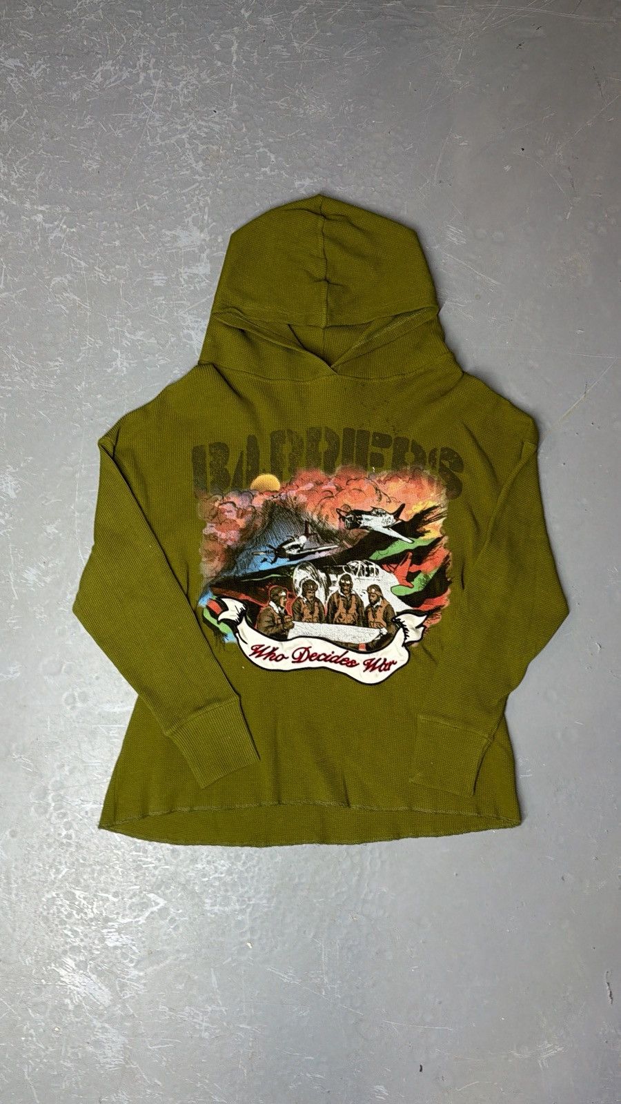 Barriers × Who Decides War War x Barriers NY "Tuskegee" Pullover Hoodie (Olive) Size US XL / EU 56 / 4 - 1 Thumbnail