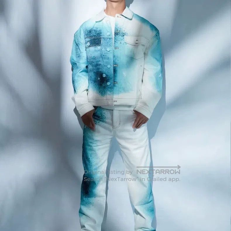 Louis Vuitton Louis Vuitton Gradient blue starry sky denim jacket Size US M / EU 48-50 / 2 - 6 Thumbnail