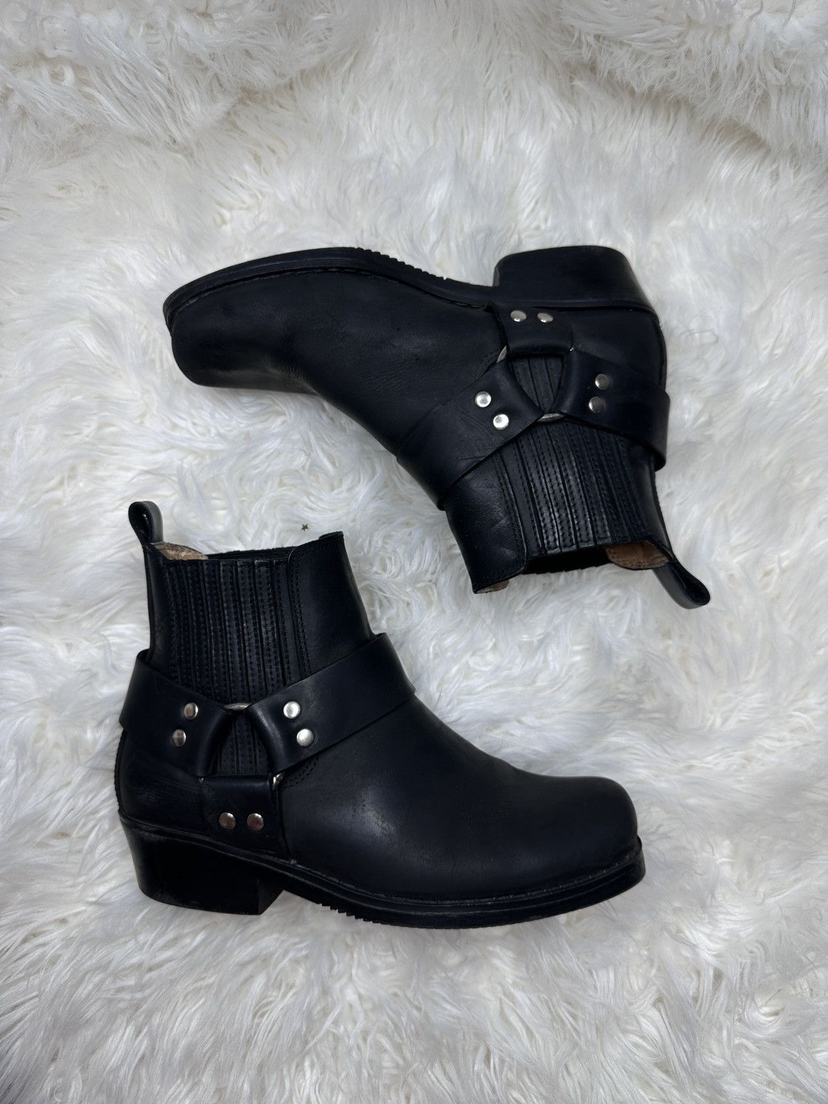 Other Kochmann Spain Design Western Ankle Black Leather Vintage Size US 6 / IT 36 - 7 Thumbnail
