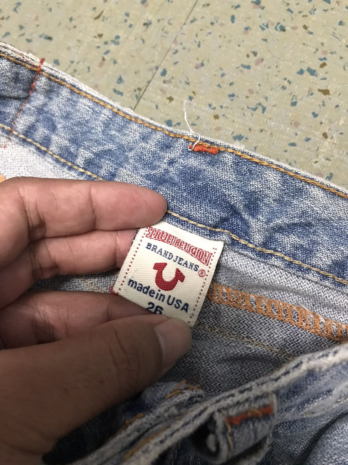 True Religion × Vintage Vintage True Religion #500 Distressed Denim Flared Jeans Size US 28 / EU 44 - 5 Thumbnail