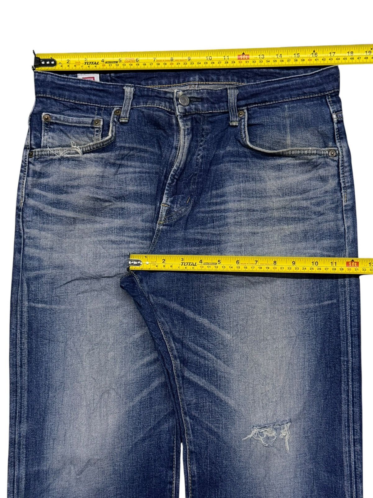 Edwin Vintage Edwin E504R Japan Denim Jeans | Relaxed Straight W34 Size US 34 / EU 50 - 17 Thumbnail