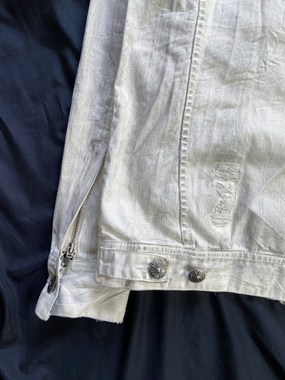 In The Attic IN THE ATTIC PUNK DISTRESSED DENIM JACKET Size US M / EU 48-50 / 2 - 18 Thumbnail