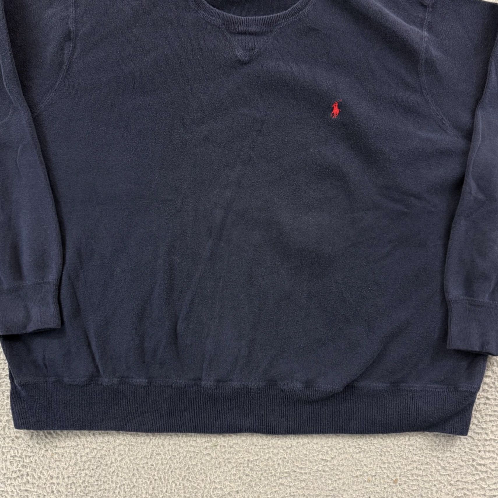 Polo Ralph Lauren VINTAGE Polo Ralph Lauren Sweater Mens 4XB Big Blue Crewneck Knit Preppy Outdoor Size US XXL / EU 58 / 5 - 2 Thumbnail