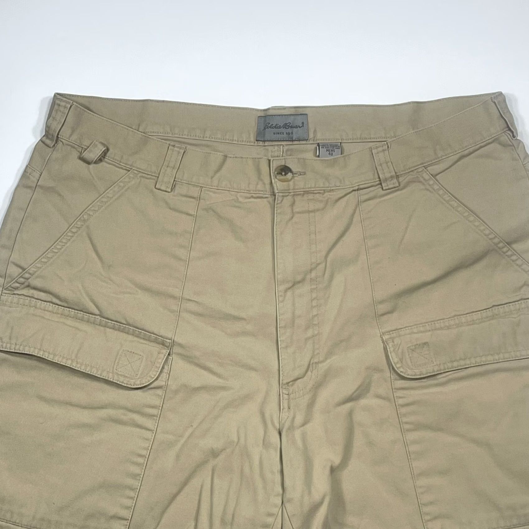 Eddie Bauer Eddie Bauer Mens Front Zip Beige Cargo Khaki Hiking Casual Summer Shorts Sz 40 Size US 40 / EU 56 - 2 Thumbnail