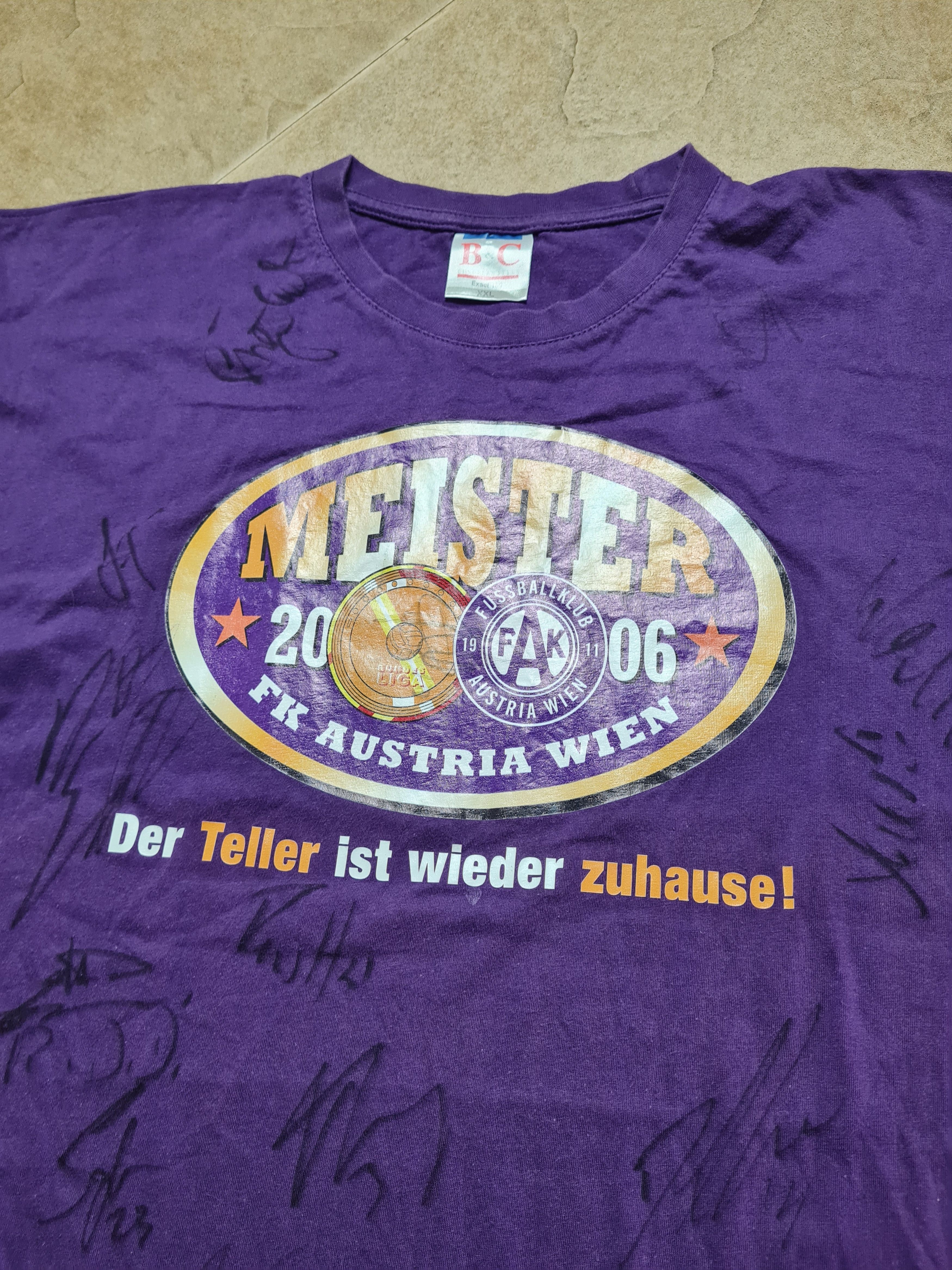 Other Vintage Jersey MEISTER 2006 FK AUSTRIA WIEN T-shirts Size US XXL / EU 58 / 5 - 18 Thumbnail