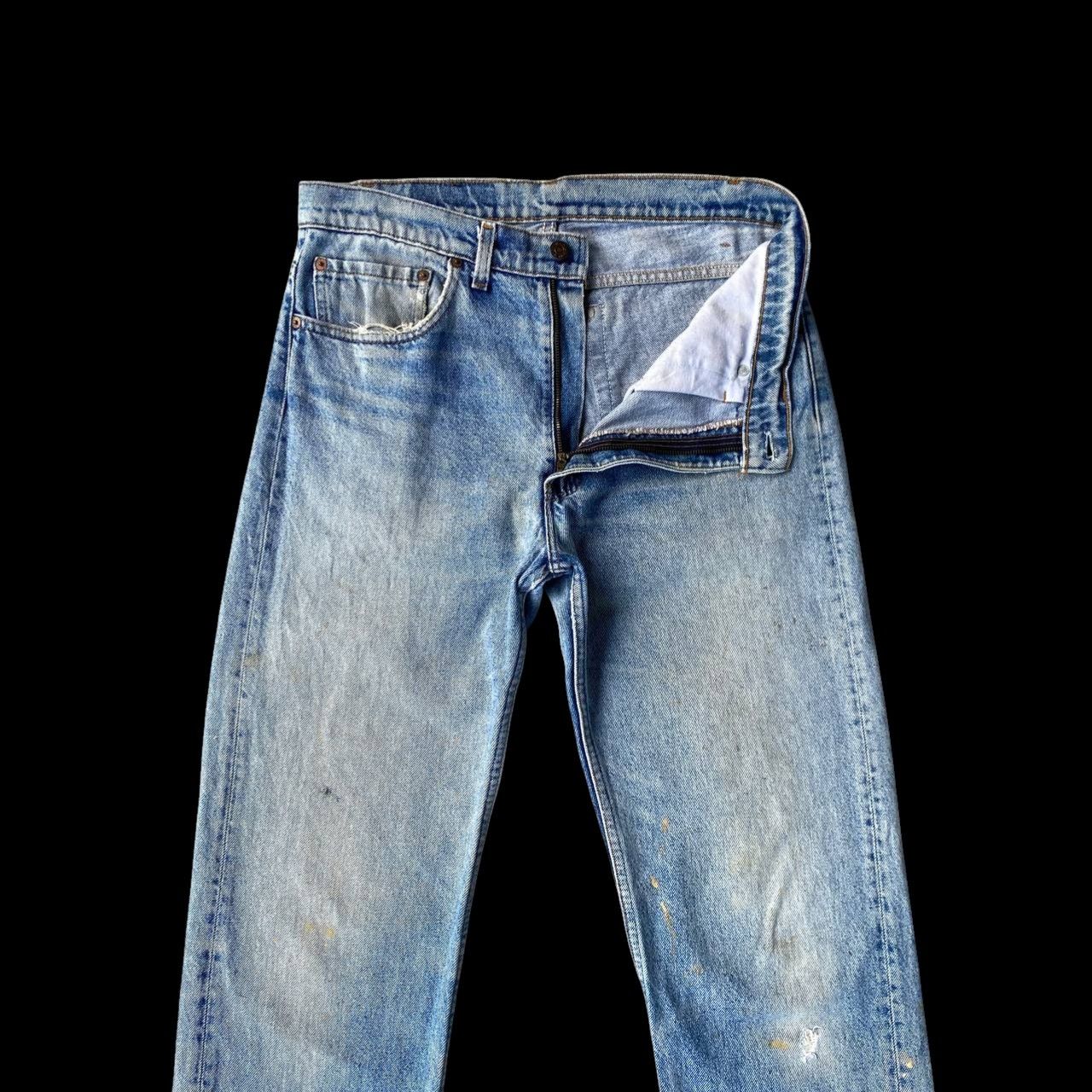 Levi's Vintage Clothing VINTAGE LEVI’S 505 MUDWASH - 90s USA 553 BUTTON STAMP W33 Size US 33 - 8 Thumbnail