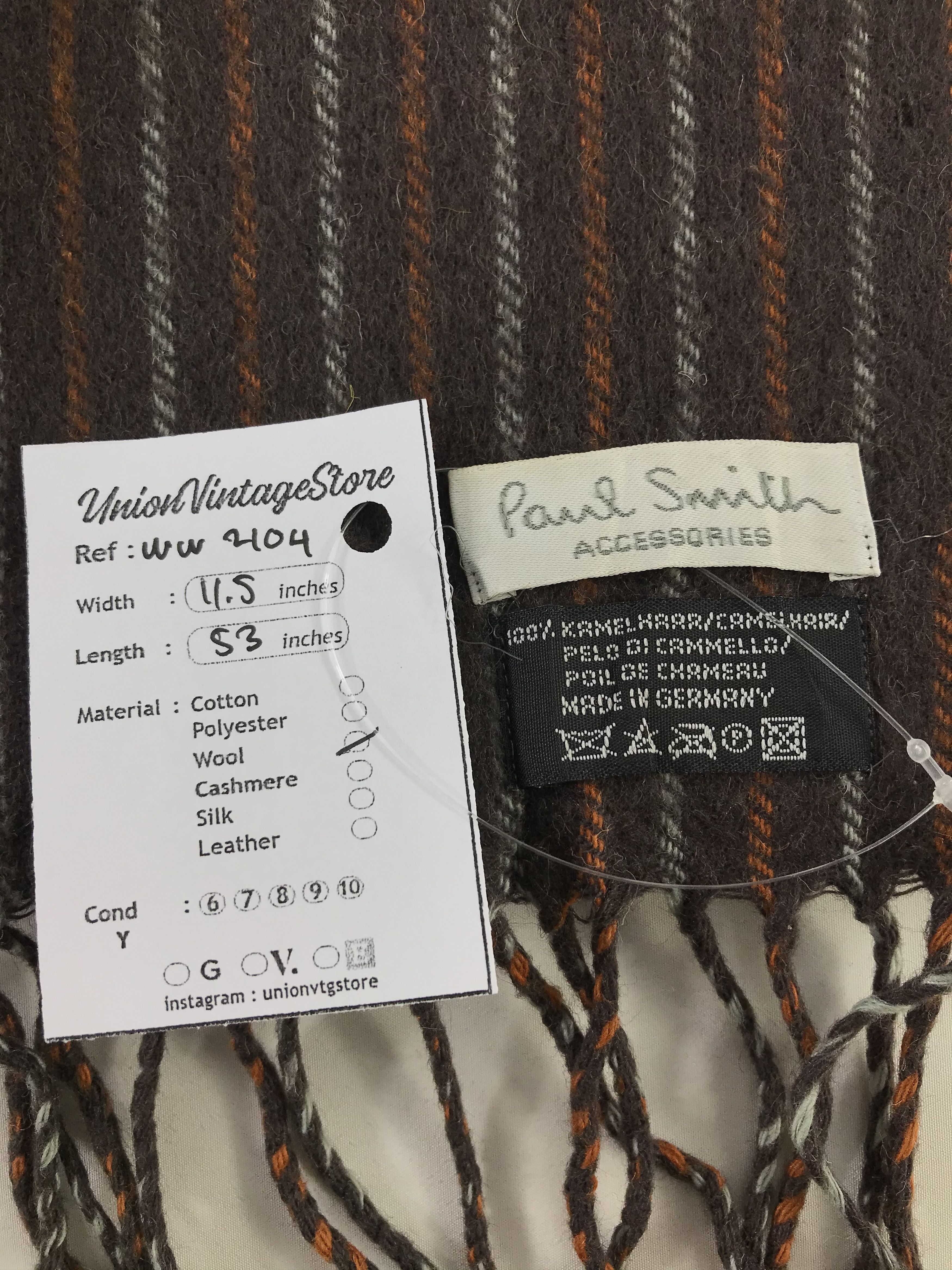 Paul Smith × Vintage Paul Smith Scarf / Muffler / Neckwear - WW2104 Size ONE SIZE - 5 Thumbnail