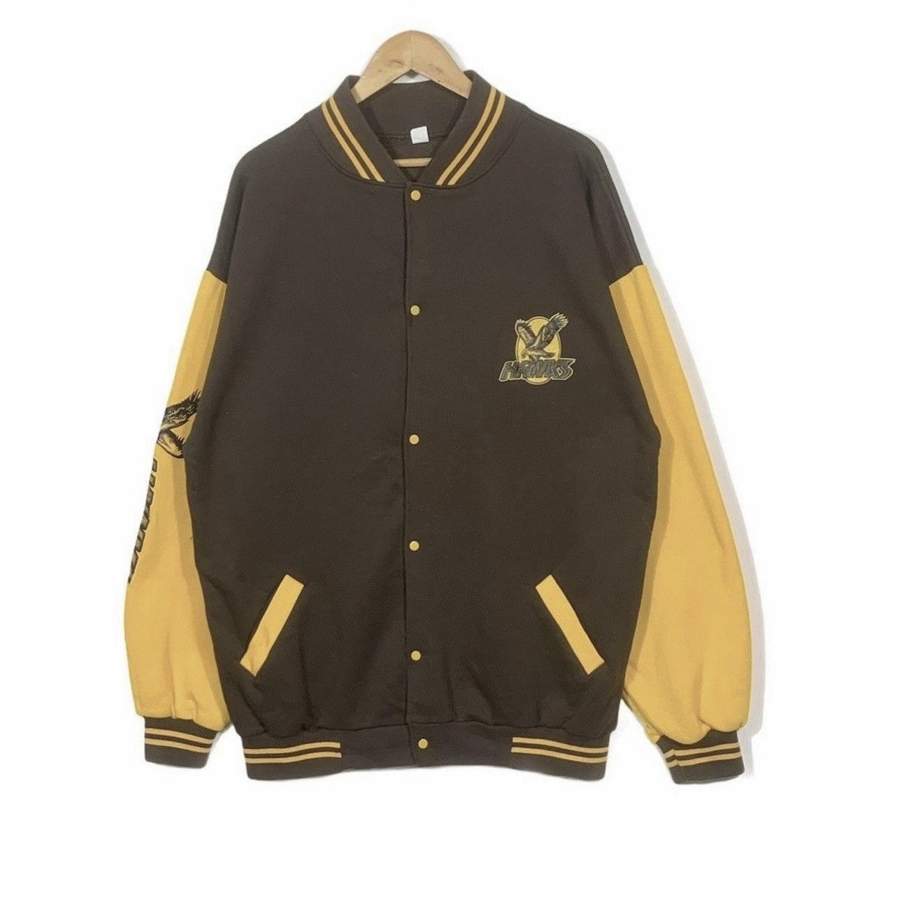 Hawk Hawks varsity jacket big logo nice desing Size US L / EU 52-54 / 3 - 1 Thumbnail