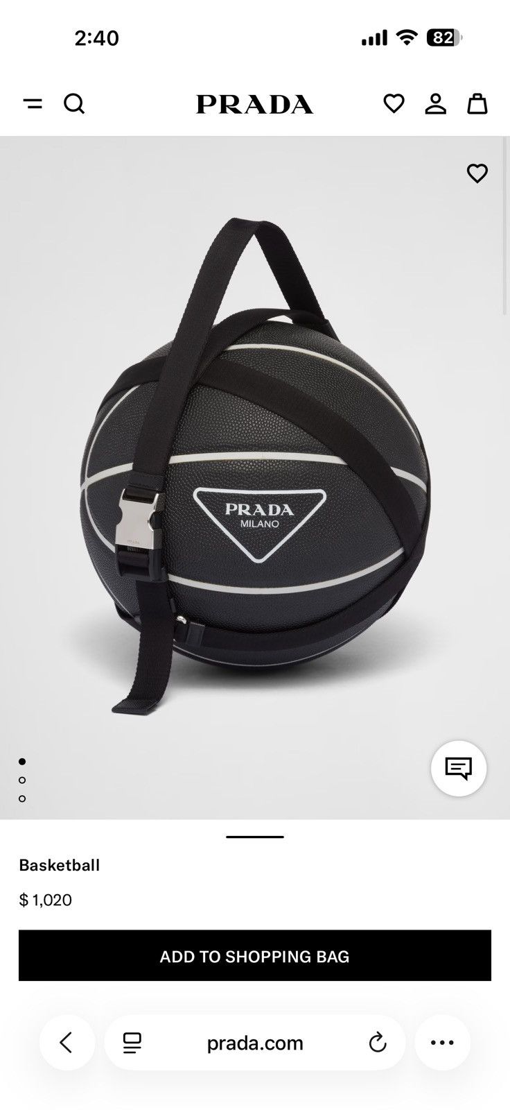 Prada Prada Basketball Size ONE SIZE - 6 Thumbnail
