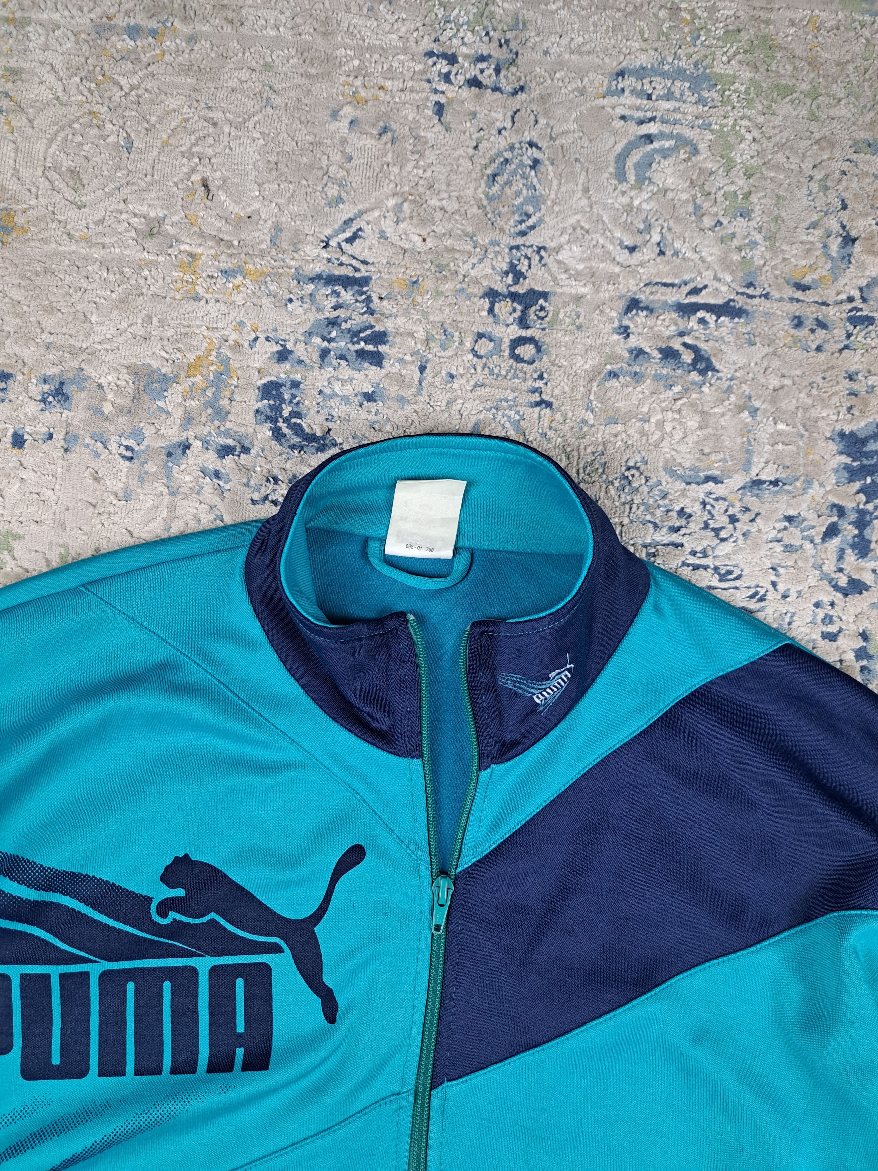 Puma Vintage 80s Puma Track Jacket Soccer Aesthetic Blokecore Size US L / EU 52-54 / 3 - 3 Thumbnail
