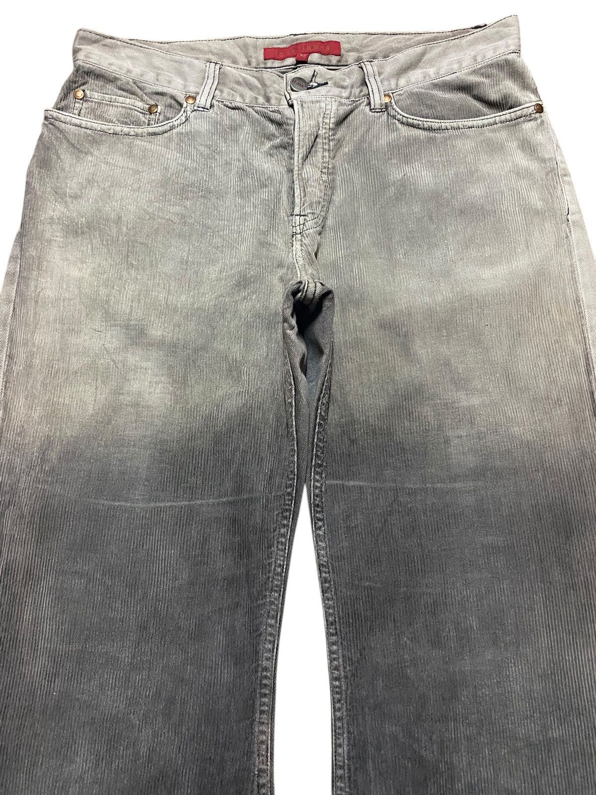 FCUK × French Connection Y2K Fuck Corduroy x Half Jeans Distressed Baggy Jeans Size US 32 / EU 48 - 3 Thumbnail