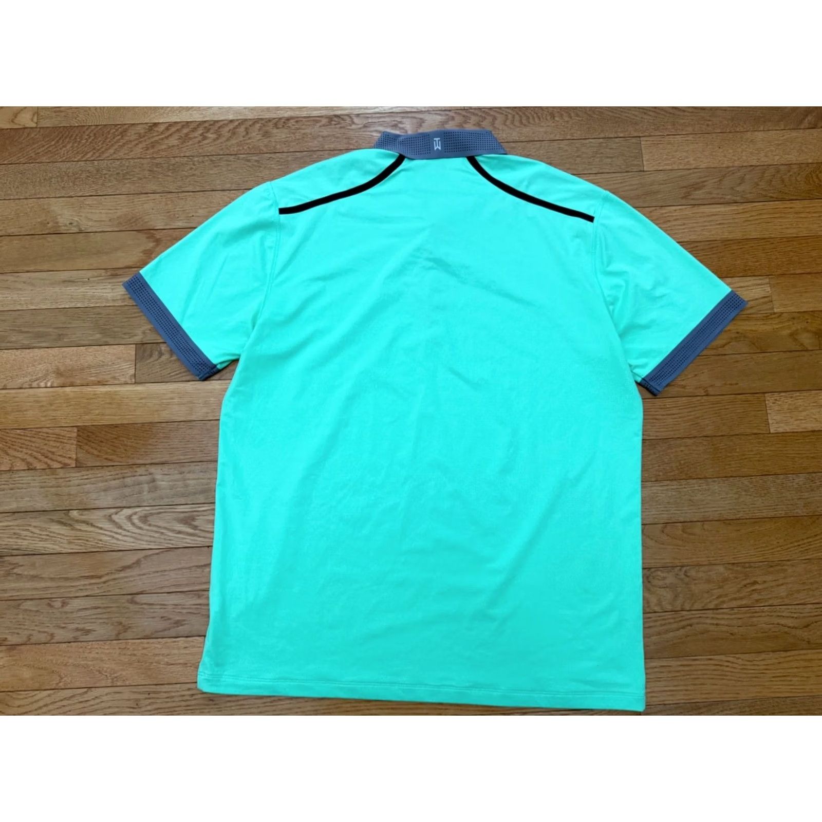 Nike Nike Tiger Woods Dri-FIT UV Graphic Polo Golf Shirt sz L Green 518107-331 Men Short Sleeve Polo Size US L / EU 52-54 / 3 - 2 Thumbnail