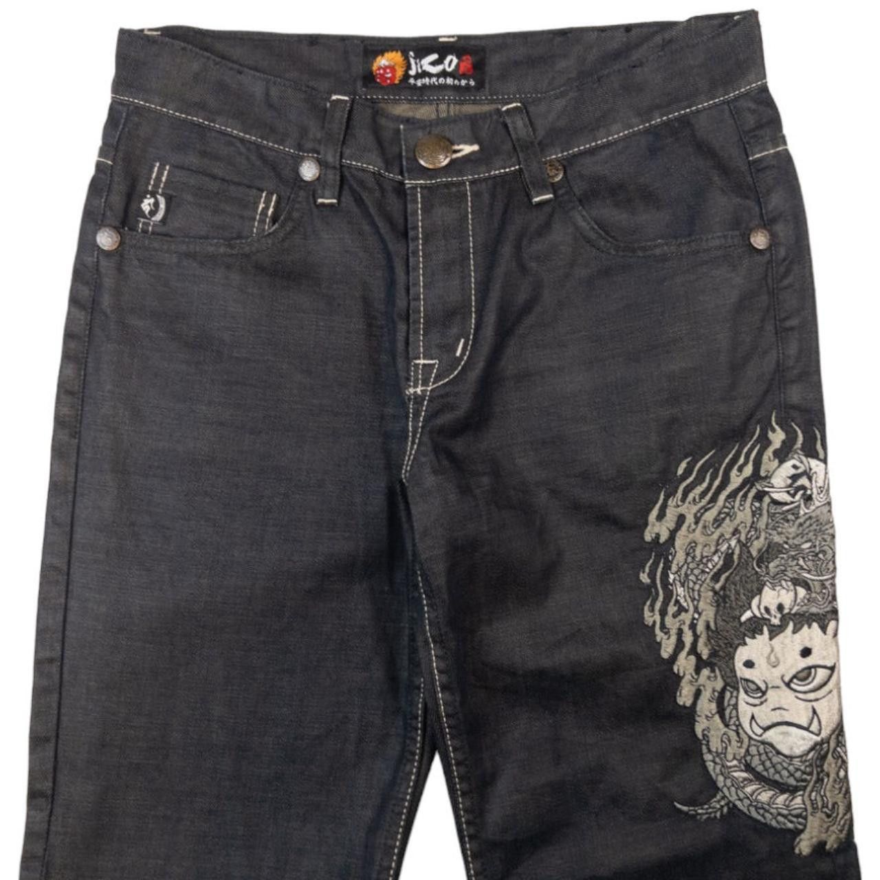 Other Vintage Jizo Japanese Embroidered Denim Jeans Size W31 Size US 31 - 1 Thumbnail