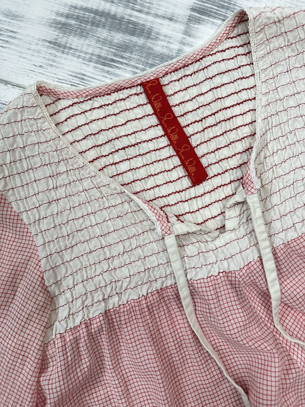 Other Ewa i Walla Pink Check Blouse Long Sleeve Shirt size M Size M / US 6-8 / IT 42-44 - 6 Thumbnail