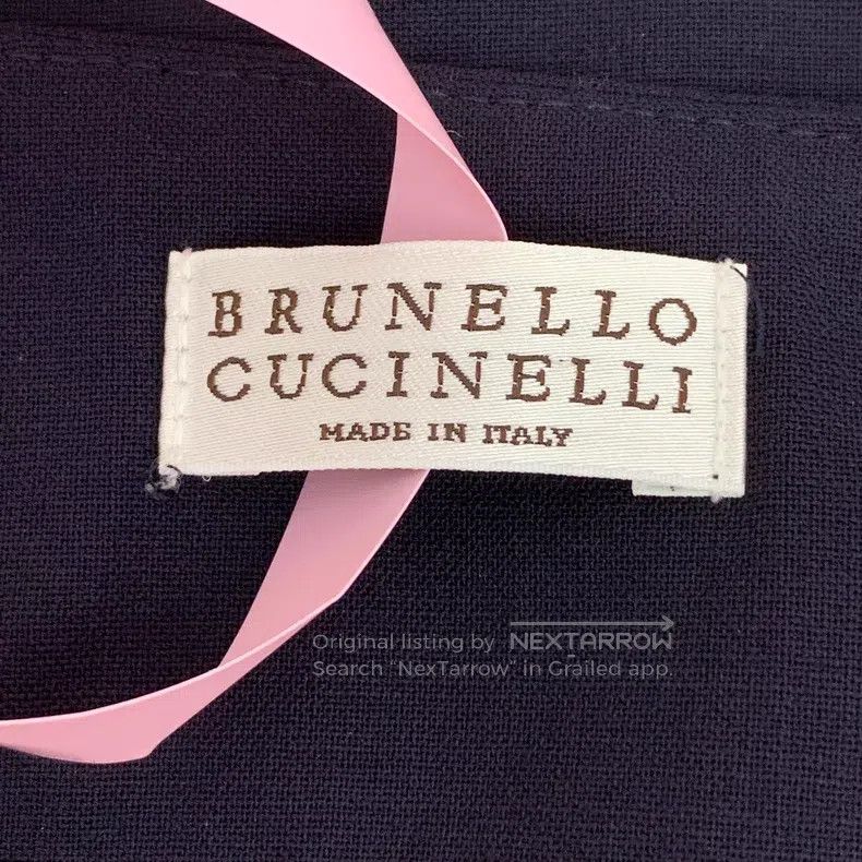 Brunello Cucinelli Brunello Cucinelli Wool casual short skirt, blue with sequ Size 25" / US 0 / IT 36 - 5 Thumbnail
