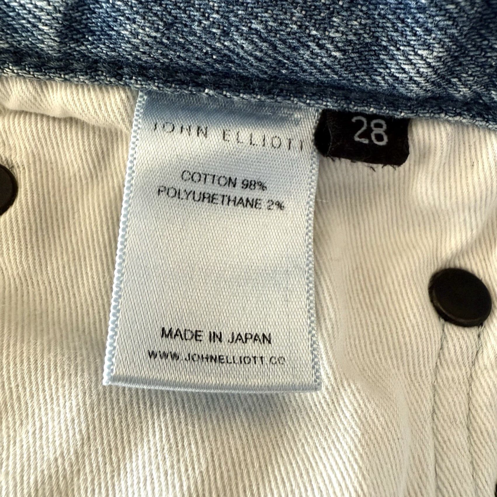 John Elliott John Elliott Denim The Daze Slim Jeans Coast 2 Size 28 Jeans Men Blue 98% Cotton 2% Polyurethane Slimming Button Fly 5-pocket Coast 2 Style Skinny"} Size US 28 / EU 44 - 6 Thumbnail