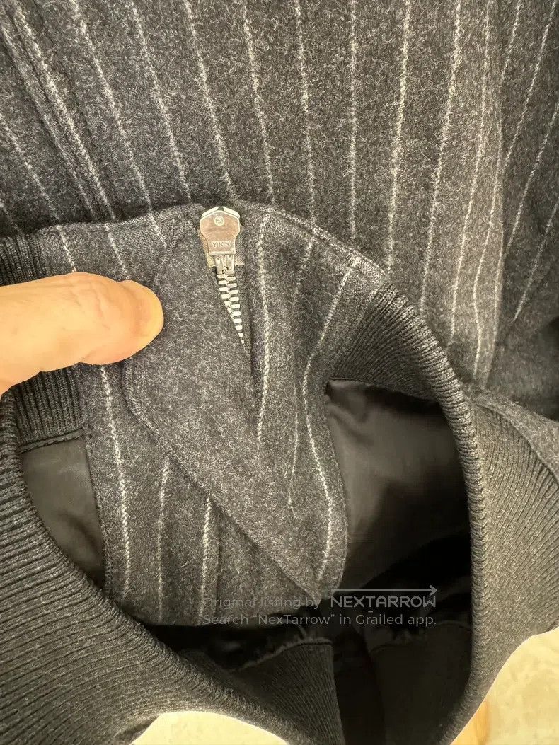 Hermes Hermes Jacket, 100% wool, size 48, striped dark gray. Size US M / EU 48-50 / 2 - 9 Thumbnail