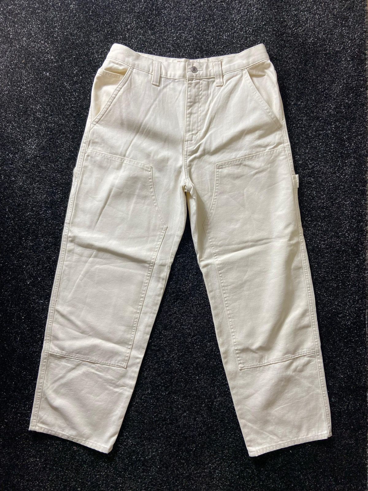 image of Stussy- Canvas Work Pant- Double Knee - Bone, Men's (Size 30)