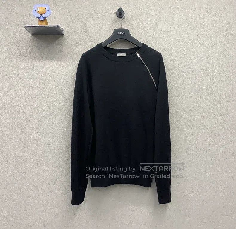 Dior Dior Black irregular zipper sweatshirt Size US S / EU 44-46 / 1 - 2 Thumbnail