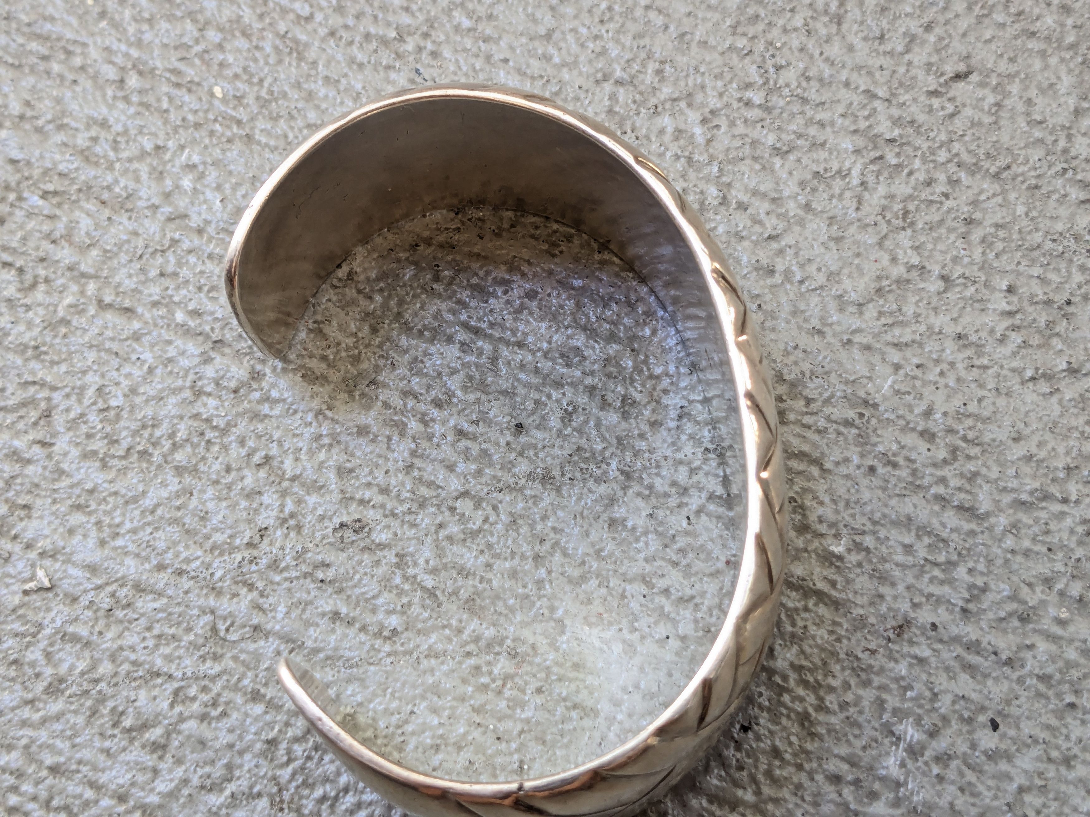Jewelry Stainless Steel Bracelet Cuff Basket Woven 5.25" Size ONE SIZE - 6 Thumbnail