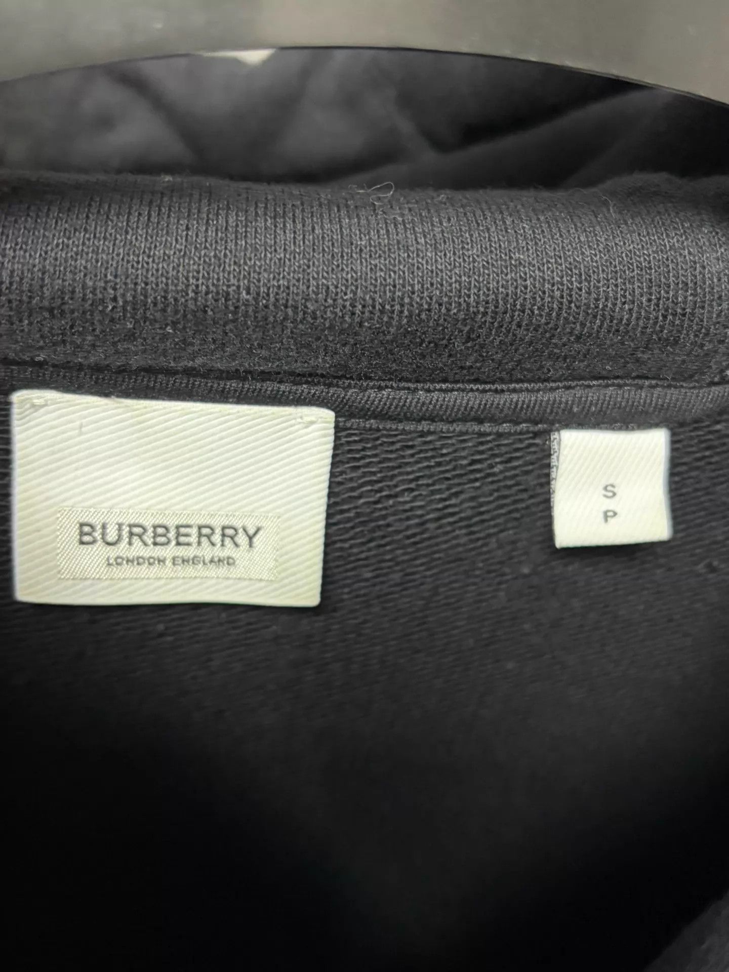 Burberry Burberry Hoodie S Black Cotton Like New Size S / US 4 / IT 40 - 3 Thumbnail