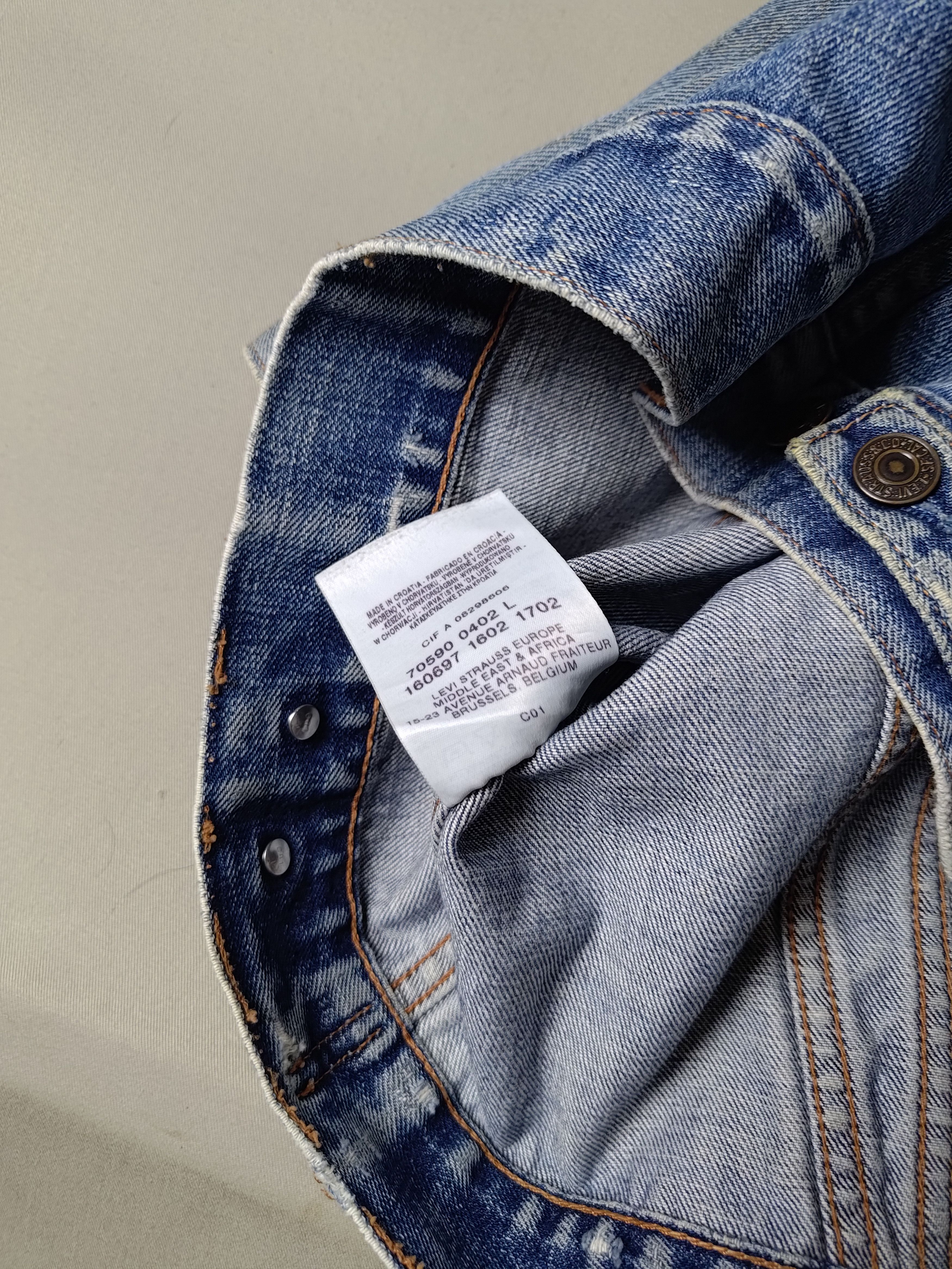 Levi's Vintage Levi's Denim Trucker Jacket Size S / US 4 / IT 40 - 8 Thumbnail