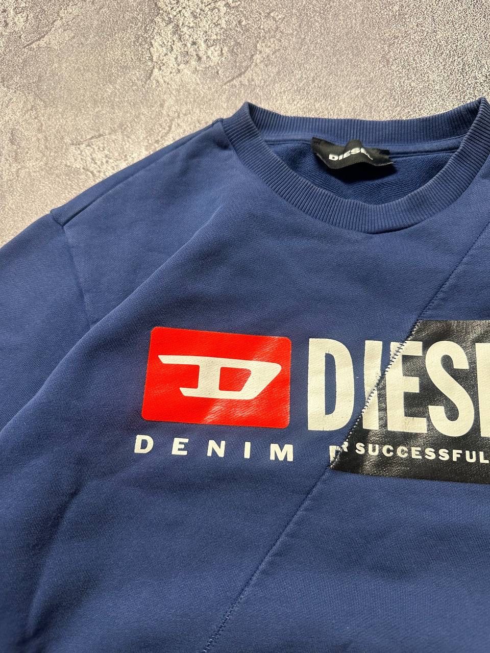 Diesel × Vintage 💥DIESEL big logo Sweatshirt Baggy Size US L / EU 52-54 / 3 - 6 Thumbnail