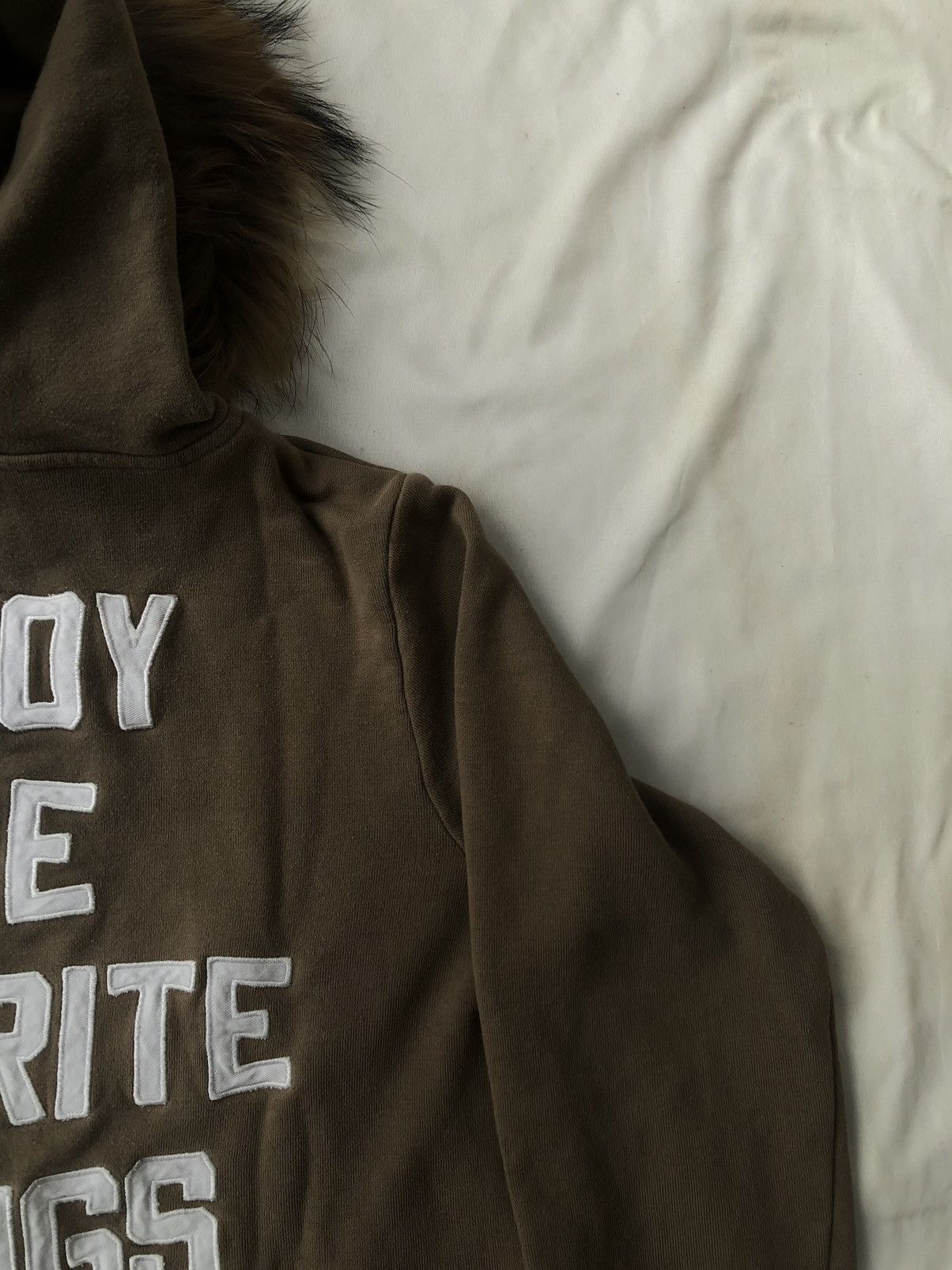 If Six Was Nine Distressed Gothic Fur Hoodie Zip Ifsixwasnine LGB Style Size US L / EU 52-54 / 3 - 6 Thumbnail